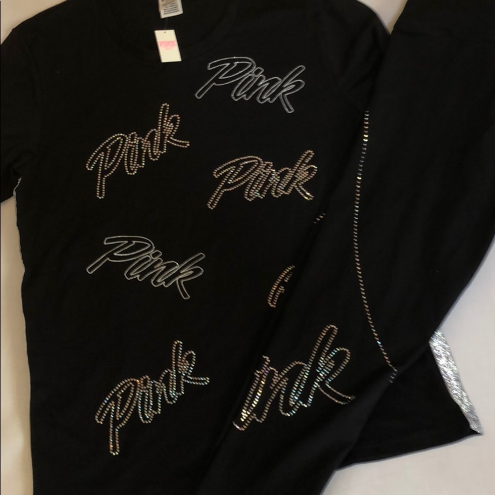 Pink bling leggings
